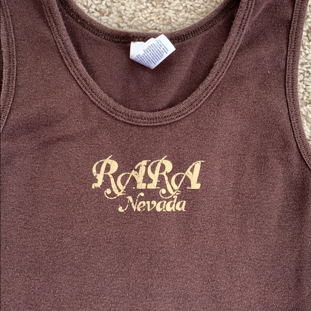 GIRLS brown RENO AIR RACES RARA tank top 10-12 - Picture 2 of 8